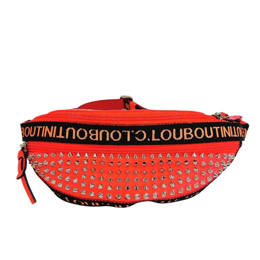 Christian Louboutin Paris New York City Body Bag/Waist Pouch - Cute Orange